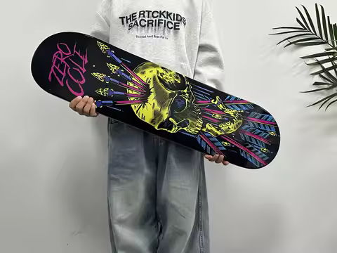 Double Rocker Skateboard Deck 7 Ply Canadian Maple Sizes 7.75 8.0 8.25 8.375 8.5 Inch