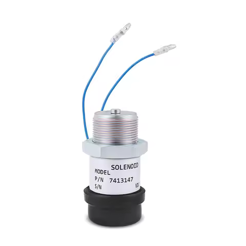 7413147,MM409-67001,195-8411,30L87-00060,30A87-00060 12V Stop Solenoid valve For S3L2-E2 S4L2 L2E K3