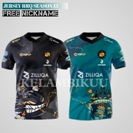 JERSEY GAMING RRQ TERBARU/BAJU KAOS GAMING RRQ MURAH/GRATIS NAMA