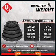 Bg Sport Pvc Weight Plate 2.5Kg 5Kg 10Kg 15Kg 20Kg Best Selling Barbell Dumbbell Weight Training Pla