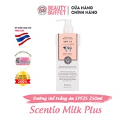 Dưỡng thể dưỡng trắng và chống nắng Beauty Buffet Scentio Milk Plus SPF25 250ml
