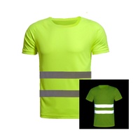 CT102 (Direct Factory) LIKAI High Visibility Reflective Cloth Safety Work Outdoor Quick Dry Short Sl