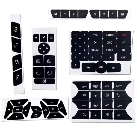 Button Repair Sticker For Mercedes C E CLS SLK GLK W204 S204 W212 W218 R172 X204