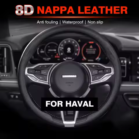 Nappa leather Car Steering Wheel Cover For Haval H6 Hybrid HEV PHEV34 PHEV19 HEV2 GT M6 H9 H4 H2 H3 