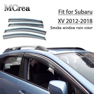 Atreus 4pcs Car Styling Smoke Window Sun Rain Visor Deflectors Guard For Subaru XV 2012 2013 2014 2015 2016 2017 2018 Accessories