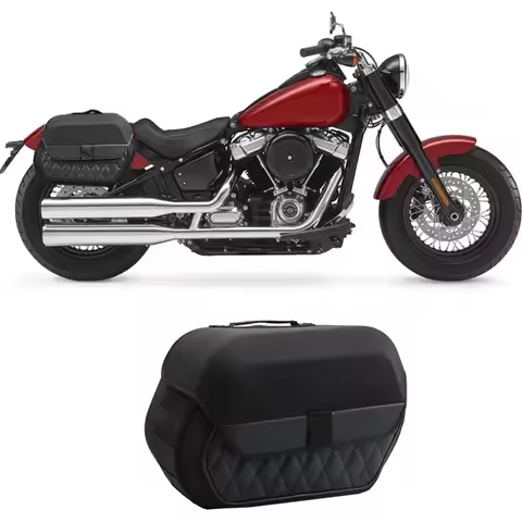 Right Side Saddlebag for Harley Softail Slim FLS / FLSS 2012-2016 19.5L Bag Motorcycle Saddlebag PE 
