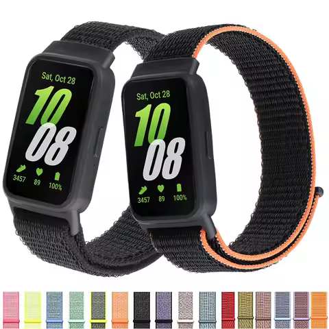 Case+Nylon Loop for Samsung Galaxy Fit 3 strap Accessories Breathable Adjustable Replacement correa 
