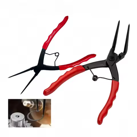 90/180 Degrees Bending Pliers Long Nose 90° 180° Bent Snap-Ring Pliers Heavy-duty Cylinder Internal 