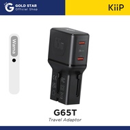 KiiP G65T Universal Travel Adapter Charger Mini Fast Charging 65w GaN Portable Travel