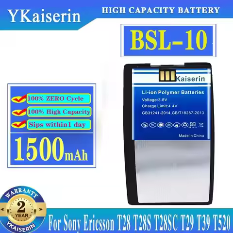 Mobile Phone Battery Bsl-10 1500mAh For Sony Ericsson T28 T28S T28SC T29 T39 T520 T320 R520 R320 Bus