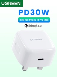 UGREEN PD30W Type-C USB-C Fast Charger for iPhone 15 Pro Max/14/13/12, iPad, Airpods