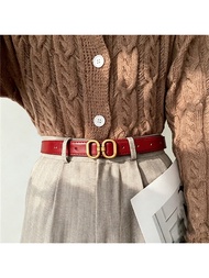 Women Leather Belt Long Elegant Office Business Dress Formal Award-winning Design