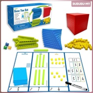 [BububuMY] Base Ten Blocks with Place Value Chart Hands-on Learning-Style Math Teaching Set with Boa