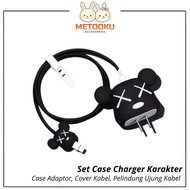 Cute Character Cable Charger Protector Charger Case Set