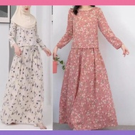7 Types Baju Raya 2024 Tops Women Balang Kuih Floral Skirt Set