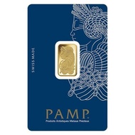 FAR EAST PAMP Suisse 24K/ 999.9 Gold Lady Fortuna Collectible Gold Bar 5 gram