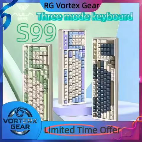 Vortex Gear Wolf Spider S99 Keyboard Wireless Bluetooth Three Modes Mechanical Touch Rgb Ergonomic G