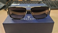 全新 真品 Maserati Sunglasses 鈦金屬太陽眼鏡 意大利製造 配備原裝眼鏡布及盒 方形金邊鏡 ms 504 03 型號 瑪莎拉蒂