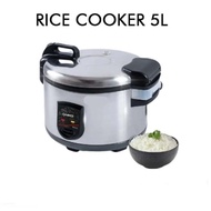 NIKO RICE COOKER / PENANAK NASI BRC-50A BODY STAINLESS STEEL KAPASITAS BESAR 5 LITER BEST SELLER