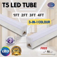 [3 Years Warranty] 3 Colour T5 LED Tube Light 1ft 2ft 3ft 4ft Plaster Ceiling Siling Lampu Panjang