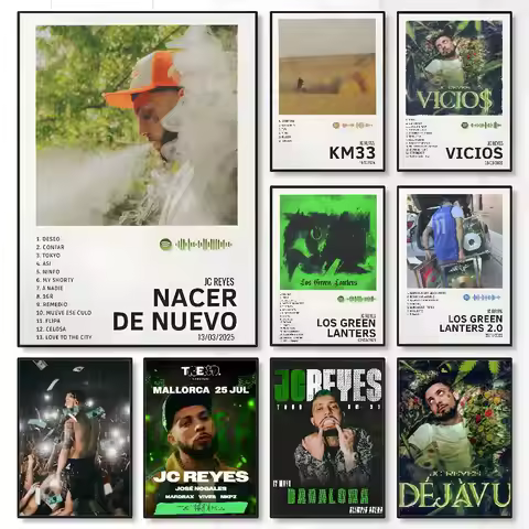 Popular Music Rapper Singer J-jc Reyes Poster High Quality Dorm Living Room Aesthetic Wall Decoratio