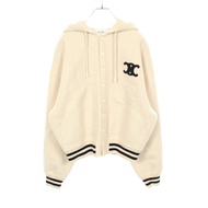 [Used] CELINE Triomphe Teddy Blouson with Hood 2V71M6700 Cashmere Blouson Women's Used A