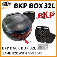 BKP Box 32L With Cusion Seat Same Givi Box Size Besar HIGH QUALITY ( Y15zr/135LC/Lagenda/Avantiz/Rs1