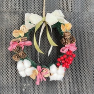 D76 Christmas Wreath with Light 25CM
