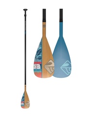 Boardworks 2 Piece SUP or Stand Up Paddle Board Paddle, Fiberglass Blade, Adjustable Carbon Fiber Sh