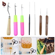 [Blesiya] 7x Latch Hook Set Quality Wooden Crochet Hook for Rag Rug Making Kit Tool