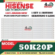 50K20P COMPATIBLE WITH HISENSE 50" LED TV BACKLIGHT (LAMPUT TV) 50 INCH LED TV BACKLIGHT 50K20