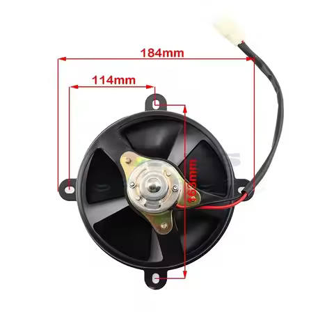 Motorcycle 12V 6 Inch Water Cooled Engine Cooler Fan Radiator Suitable For 150cc 200cc Honda CB400 V