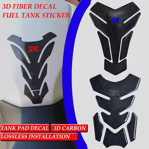 Carbon Fiber 3D Oil Fuel Gas Tank Pad Decal Protector Sticker For GSXR GSX-R 600 750 1000 K3 K4 K5 K