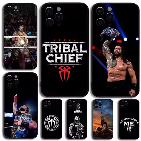 R-Roman R-Reigns Phone Case For Apple iPhone 15,14,13,12,11,Pro,X,XS,Max,XR,Plus,Mini Soft Black Cov