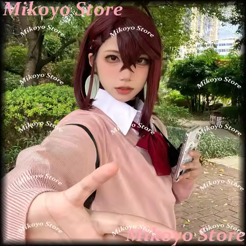 JK Uniform Ayase Momo Cosplay Sweather Suit High School Students Outfits Skirt Dandadan COS Costume 