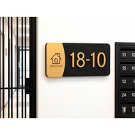 Customized Unit Sign Door Sign Unit Number Plate Door Unit Number Hdb Unit Door Number Signage Singa