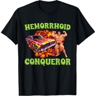 Hemorrhoid Conqueror Funny Meme Weird Offensive Cringe Joke T-Shirt