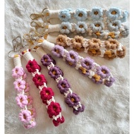 GANTUNGAN Macrame Daisy Keychain, Macrame Crochet Daisy