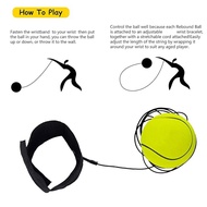 B2Bouncy Ball Hand Bouncy Wrist Elastic Wrist Balls Hover Soccer Wristband Toys for Wrist Line Balls