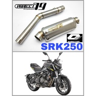 SRK250 Exhaust Short Slip On Piping Stainless Steel Project79 Muffler Project 79 QPM10SV Ekzos QJ Mo