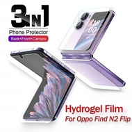 3in1 Front Back Hydrogel Film For Oppo Find N2 Flip FindN2Flip FindN2 N 2 2Flip N2Flip 5G Camera Screen Protector