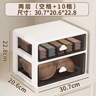 床頭櫃 多層抽屜收納櫃 家用床邊置物櫃 現代簡約置物架 塑膠儲物櫃子（快遞送貨上門）