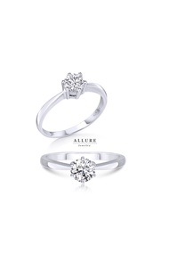 แหวนเพชรเม็ดเดี่ยวรุ่น Marni 💍 ตัวเรือนทำจากเงินแท้ 925  Allure Jewelry