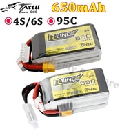Gens Ace Tattu R-Line 1.0 LiPo Rechargeable Battery 650mAh 14.8V 22.2V 95C 4S 6S RC Battery W/XT30 P
