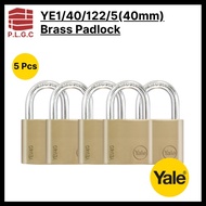 Yale YE1/40/122/5 40MM Essential Series Brass Padlock Set ( 5 pcs )