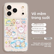 YOUSIDUN | Ốp Lưng Apple 17promax 16Promax 17air 16Pro Dễ Thương Mèo Trong Suốt