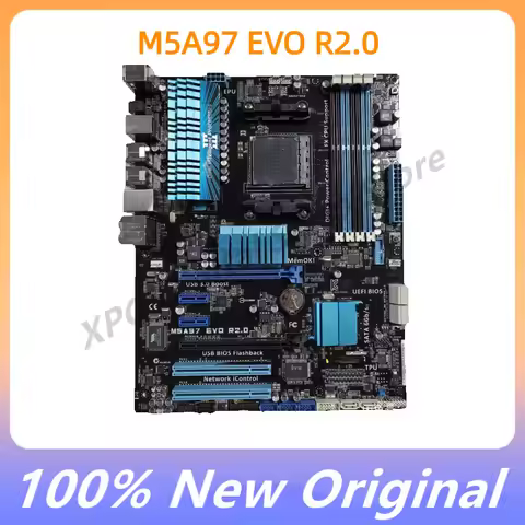 100% Tested Am3+amd 970 Board M5a97 Evo R2.0 Slot Am3 Ddr3 Sata3 Usb3.0 Sata3 970 Desktop Board