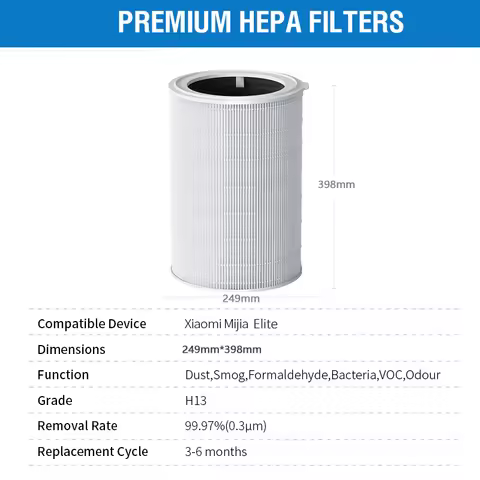 For Xiaomi Hepa Filter Elite Y-600 Xiaomi Activated Carbon Filter Elite Y-600 for Xiaomi Air Purifie
