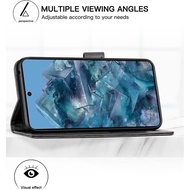 Foluu for Google Pixel 8 Pro Case, Pixel 8 Pro 2023 Wallet Case Canvas Flip/Folio Soft TPU Cover Bum