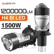 1200000LM H4 LED Projector Car Motorcycle Headlight Bi LED Mini Lens Projector H4 Mini Projector Len